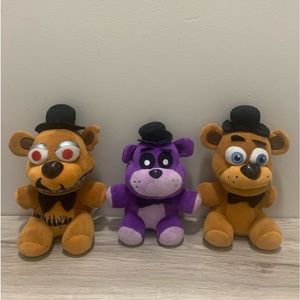 Set a 3 Five nights at Freddy’s plushy’s